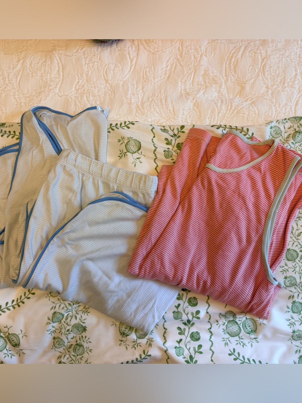 Lake Pajamas midi gown and tank/crop set size L